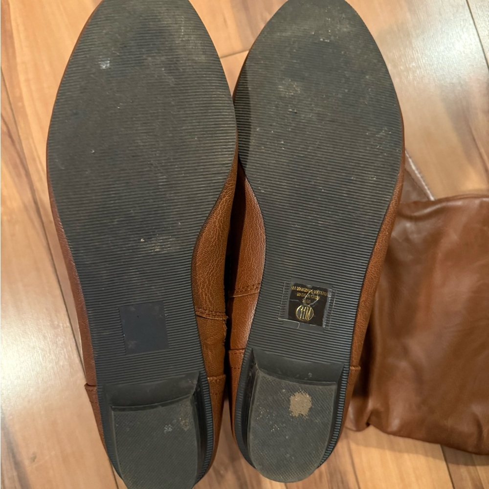 🧡 Tall Brown Flat Boots – Size 10/11 - Picture 7 of 7